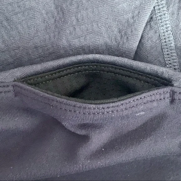 PRANA Textured Ruched Cropped Capri Blue Leggings - Picture 12 of 12